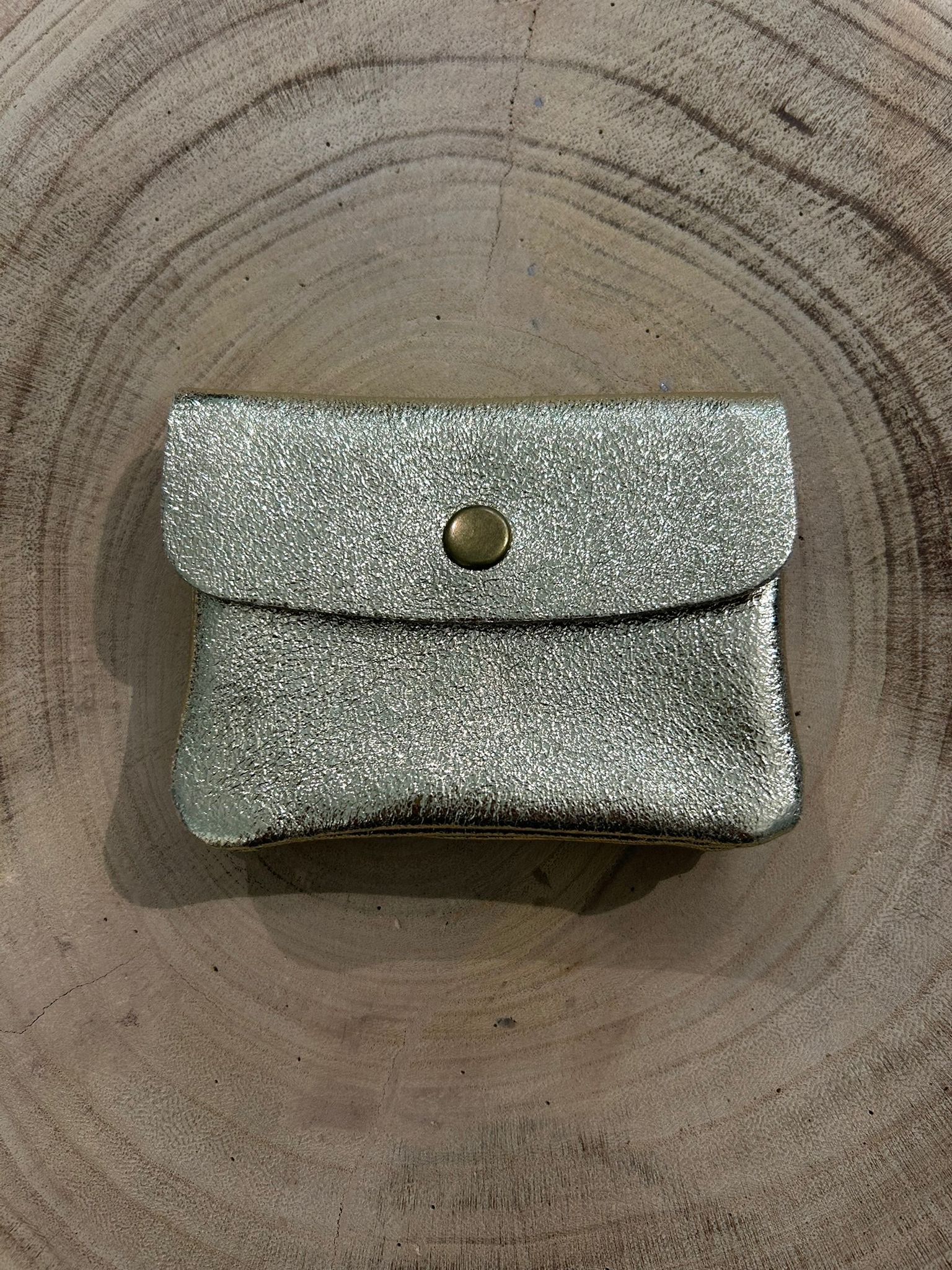 CARTERA PIEL ORO