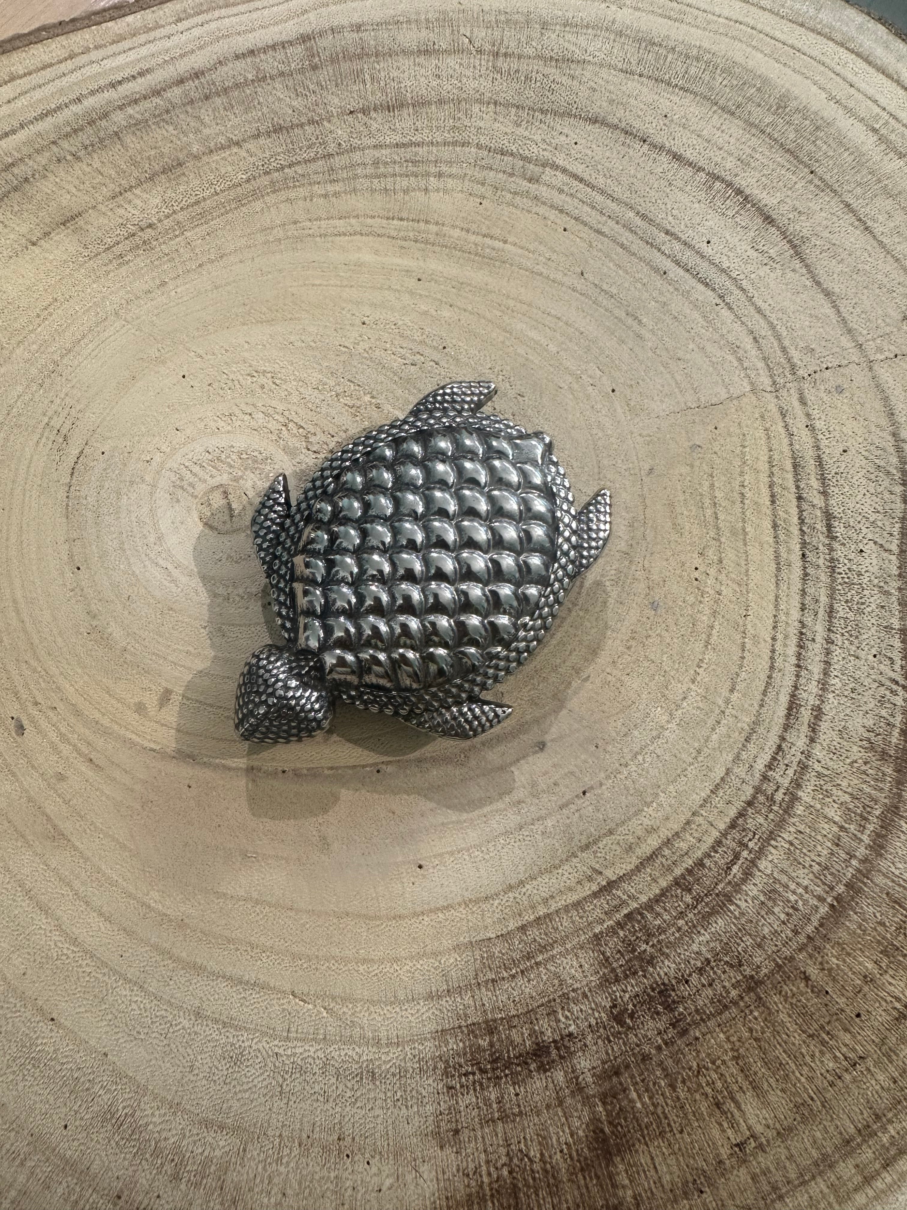 HEBILLA TORTUGA PLATA