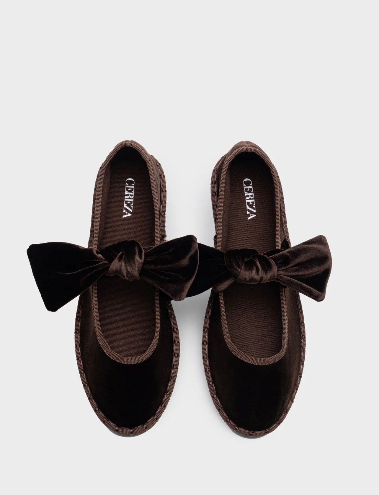 Bailarina lazo marrón